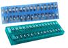 AM/PM 31 Day Once-a Day Monthly Pill Planner Organizers - Large Compartment Pill Boxes Store Medications for Entire Month Plus Compartment for Extra Pills (AM/PM) (Blue & Teal) view 1