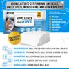 ACTIVE Home Appliance Surface Cleaner Wipes Heavy Duty Wipe for Cleaning Washing Machine, Dryer Stainless Steel Refrigerator, Glass Cooktop, Microwave, Dishwasher, Counter, Tile - 24 Large Wipes view 2