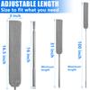 100 inches Retractable Gap Dust Cleaner Cleaning Tools with 4 Microfiber Dusting Cloths Long Handle, Washable and Retractable Duster Brush for Cleaning Under Appliances Furniture Couch Fridge view 2