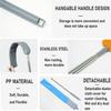100 inches Retractable Gap Dust Cleaner Cleaning Tools with 4 Microfiber Dusting Cloths Long Handle, Washable and Retractable Duster Brush for Cleaning Under Appliances Furniture Couch Fridge view 3