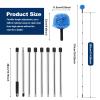 2-10 FT Cobweb Duster with Extension Pole, Long Handle Spider Web Cleaner, Heavy Duty Sturdy Telescoping Pole, Medium Stiff Bristles, Lightweight Spider Web Brush for Outdoor & Indoor Cleaning (10 Ft) view 3