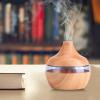 300 Ml Essential Oil Diffuser, USB LED Touch Wood Grain Air Humidifier Purifier Oil Diffuser Aromatherapy Machine for Large Room, Home, Bedroom view 3