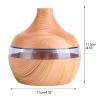 300 Ml Essential Oil Diffuser, USB LED Touch Wood Grain Air Humidifier Purifier Oil Diffuser Aromatherapy Machine for Large Room, Home, Bedroom view 4