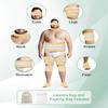 11PCS Plus Size Castor Oil Pack Kit - Reusable Full Body Wraps for Stomach, Neck, Eyes, Knees, Feet & Legs | 3-Layer Flannel Cotton, Full Adhesive | Pain Relief, Liver Detox, Stress Relief (Khaki) view 4