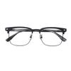 HELES Business Blue Light Blocking Glasses,Anti Eye Strain Anti Headache UV Cut, Square Computer Reading Glasses for Men-Black||+3.50 Strength view 3