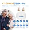 Oldriv Rechargeable Hearing Aids for Adults Seniors, 1 Pair Completely-in-Canal (CIC) Hearing Aids for Adults Seniors Rechargeable OTC Hearing Aids Beige view 2