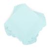 100 Pcs Cocktail Napkins Scalloped Edged Dessert Napkins Folded 5 x 5 Inches Blue Disposable Napkins for Dinner Wedding Birthday Party view 1