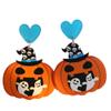 Cartoon pumpkin earrings, ghost earrings, love lips acrylic earrings earrings (Style 3) view 1