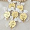 Gold Personalized Cross Name Tag, Acrylic Mirror Baptism Tag, Lettering Name Logo,Baptism Cross Tag, Christening Favors Tag (60pcs,3cm) view 1