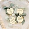 Gold Personalized Cross Name Tag, Acrylic Mirror Baptism Tag, Lettering Name Logo,Baptism Cross Tag, Christening Favors Tag (60pcs,3cm) view 2