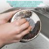 10er Pack Stainless Steel Sponges Scrubbers Cleaning Ball Utensil Scrubber Density Metal Scrubber Brush Pads Ball for Pot Pan Dish Wash Cleaning for Removing Rust Dirty Cookware Brush view 3