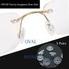 5 Pairs Eyeglasses Nose Pads Round Push in Nose Pieces,Slide in Nosepads for Glasses Sunglasses view 3