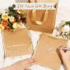 Yeaqee 10 Pack Paper Gift Bags with Handle Tissue Paper,Kraft, Gold view 4