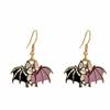 1 pair Rabbit, bat, cat, shark animal earrings (bat earrings) view 1