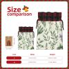 Christmas Gift Bag with Drawstring Christmas Wrapping Bags Green Flower Herb Sage Leaves and Branches Drawstring Gift Bag for Xmas Burlap Gift Bags Halloween Candy Bags Reusable Xmas Present Bags for Party Decorations Medium view 2