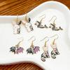 1 pair Rabbit, bat, cat, shark animal earrings (cat earrings) view 3
