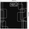 Digital Body Weight Scale,Bathroom Scale with Backlit LCD Display, High Precision Measurements with Toughened Glass Surface Max: 400 Pounds /180 kg view 2