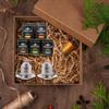 Super Christmas gift packages for New Year's Eve, enjoy coffee and Christmas together with your loved ones.2 cups and a coffee pot as a gift (4.packet) view 2