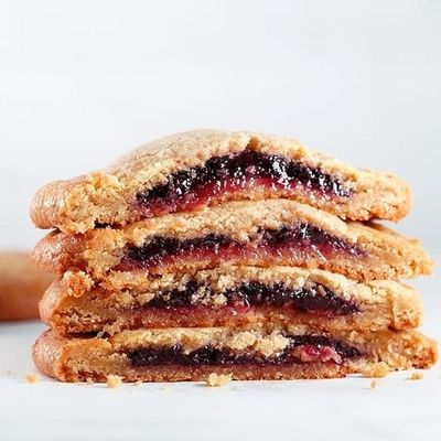 Davids Cookies Peanut Butter and Jelly Filled Cookie Dough, 3.25 Ounce -- 100 per case.