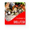 Shellfish Allergy Alert Card - Plastic - Wallet-Sized Medical ID for Shellfish Allergy - Durable & Lightweight Emergency Alert Card view 1