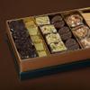 Fruittinia Chocolate Box 33 Piece Premium Assorted Collection Inspired by Mediterranean & Arabic Desserts Includes Halawa, Kunafa, Cheesecake, Pistachio & Cotton Candy Chocolates Luxurious Gift for All Occasions view 3