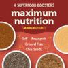 Easy Morning Quick Cook Oatmeal Mix, Organic Ingredients, Naturally Gluten-Free, No Sugar Added, Whole Grain Oatmeal Blend with Amaranth, Teff, Chia, and Flaxseed, 2 minute quick cook, 15 oz (10 servings) view 4