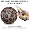 ANCKNE Walker Tennis Balls Precut Tennis Balls for Walkers 4PCS Walkers Legs Universal Precut Glide Balls, Heavy Duty Long Lasting Felt Pad Glide Coverings for Furniture Legs and FloorLeopard view 4