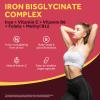 Doctor's Recipes Iron Supplement for Women Men - Gentle Iron Bisglycinate with Vitamin C, B6, Folate & B12, Stomach Friendly Iron Pills, 30 Vegan Caps view 3