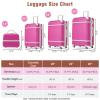4-piece Hardshell Suitcase Set, Travel Suitcase, 20" + 24" + 28" Suitcases and Toiletry Bag, Trolley Case with TSA Lock, Lightweight ABS Hardshell Material, Large Capacity, Zippered Compartment view 2