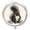 Skunk Printed Pill Box Pill Container Portable Medicine Pill Case Metal Travel Pill Box Vitamin Container with 3 Compartment Medicine Case view 1