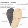 2 Pairs Pure Cowhide Shoe Insoles for Kids view 2
