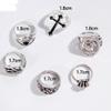 Cross skull ring set of six, eye eagle men's ring set view 3