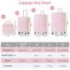 4-piece Hardshell Suitcase Set, Travel Suitcase, 20" + 24" + 28" Suitcases and Toiletry Bag, Trolley Case with TSA Lock, Lightweight ABS Hardshell Material, Large Capacity, Zippered Compartment view 4