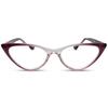 2SeeLife Small Cat Eye Reading Glasses for Women Narrow-Medium Fit, Sturdy Frame, Spring Hinges, Premium Funky Readers, Purple, +3.00 view 1