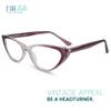 2SeeLife Small Cat Eye Reading Glasses for Women Narrow-Medium Fit, Sturdy Frame, Spring Hinges, Premium Funky Readers, Purple, +3.00 view 4