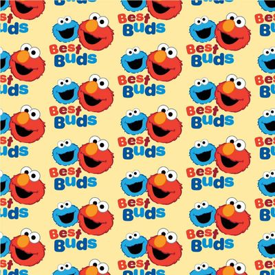 Sesame Street Elmo and Cookie Monster Best Buds Gift Wrap Wrapping Paper Rolls