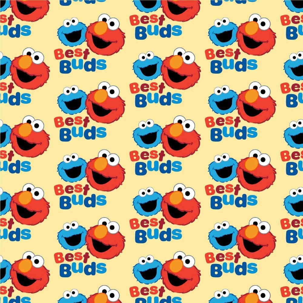 Sesame Street Elmo and Cookie Monster Best Buds Gift Wrap Wrapping Paper Rolls