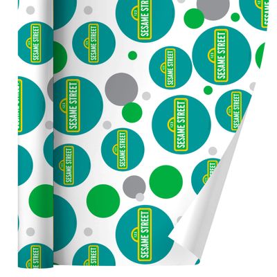 Sesame Street Logo Gift Wrap Wrapping Paper Roll