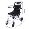OSKOPWRC Lightweight Transport Wheelchair, Folding Transport Chair with 250Lbs Weight Capacity, Handbrakes & Footrest, Easy for Travel, Portable Wheelchair for Seniors Adults White view 2
