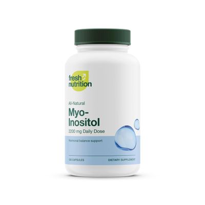 Myo-Inositol - 2200mg Strongest NMR Verified - 120 High Potency Powder Capsules - Best Value Myo Inositol - Made in The USA