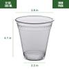 VPACK - 12oz Plastic Cups, Clear Disposable Cold Cup for Iced Coffee, Smoothies, and More, 98mm 1000 Pack Crystal PET Clear Plastic Cups (12oz-98mm) view 2
