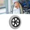 12in Solid PU Wheelchair Caster Non Slip Replacement Parts Gray for Wheelchairs Walkers view 2