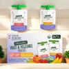 Variety Pack of Organic Fruit & Veggie Pouches  24 Count (Apple Strawberry Spinach & Apple Mango Carrot Peach) | No Added Sugar | Gluten-Free | Kosher | 3.17 oz Each view 1