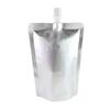 QQ Studio Double-Sided Silver Aluminum Spout Bags Stand-Up Drinking Liquid BPA-Free Pouch (50, 5oz (150ml)) view 1