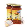 Ashoka 1932 | Pickled Garlic in Olive Oil | All Natural | Indian Pickle Jar | Made with Indian Spices | Pickle Snacks | Medium Spiced | Vegan | Kosher Certified | 300 Grams (Pack of 2) view 1