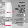 AROMAR Waterless Plug-in Aroma Diffuser - Cold-Air Essential Oil Machine, App-Controlled, Covers 500 Sq.Ft - 'New York' Scent Included - Perfect for Home, Office, & Business use - White view 3