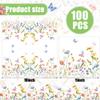 100 PCS Wildflower Cocktail Napkins Disposable Spring Floral Party Napkins 3-Ply Spring Flower Butterfly Paper Napkin for Wedding Bridal Baby Shower Birthday Tea Party Supplies view 2