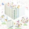 100 PCS Wildflower Cocktail Napkins Disposable Spring Floral Party Napkins 3-Ply Spring Flower Butterfly Paper Napkin for Wedding Bridal Baby Shower Birthday Tea Party Supplies view 3