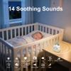 Baby Sound Machine Portable White Noise Machine with 14 Soothing Sounds Rechargeable White Noise Sound Machine with 3 Timer Setting and Night Light view 2