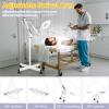 10X Magnifying Glass with Light and Stand, NUEYiO 2200 Lumen Stepless Dimmable Magnifying Floor Lamp, 2-in-1 Adjustable Metal Swing Arm Lighted Magnifier, Mag Lamp for Estheticians Crafts Facial view 4